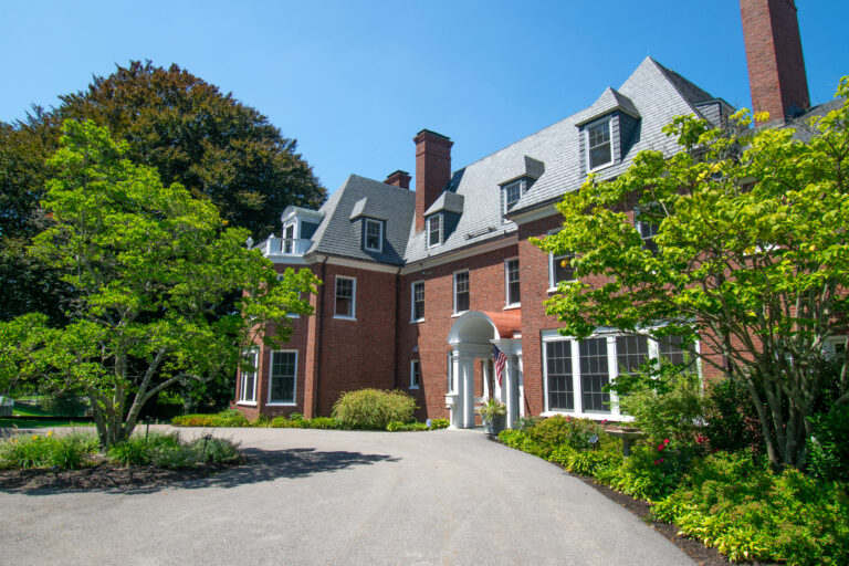 Front driveway in front of hospice home